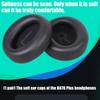 1Pair Earpads Leather Ear Pad Ear Cushions Cover Memory Foam Earmuffs for BH76 Plus Headsets