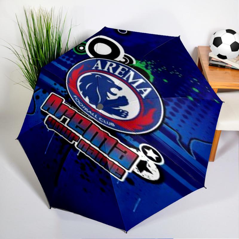 Arema Football club Printed Automatic Umbrella, 8-Frame for Travel, camping, Casual Umbrella, Essential Gift for for family and friends