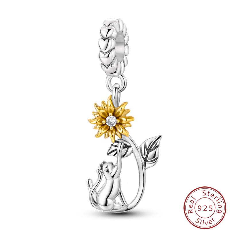 Милая серия «Кошка и собака» Медные шармы «Луна», «Бабочка», «Отпечаток лапы» 3 мм Сделай сам Изготовление изящных ювелирных изделий Подарки