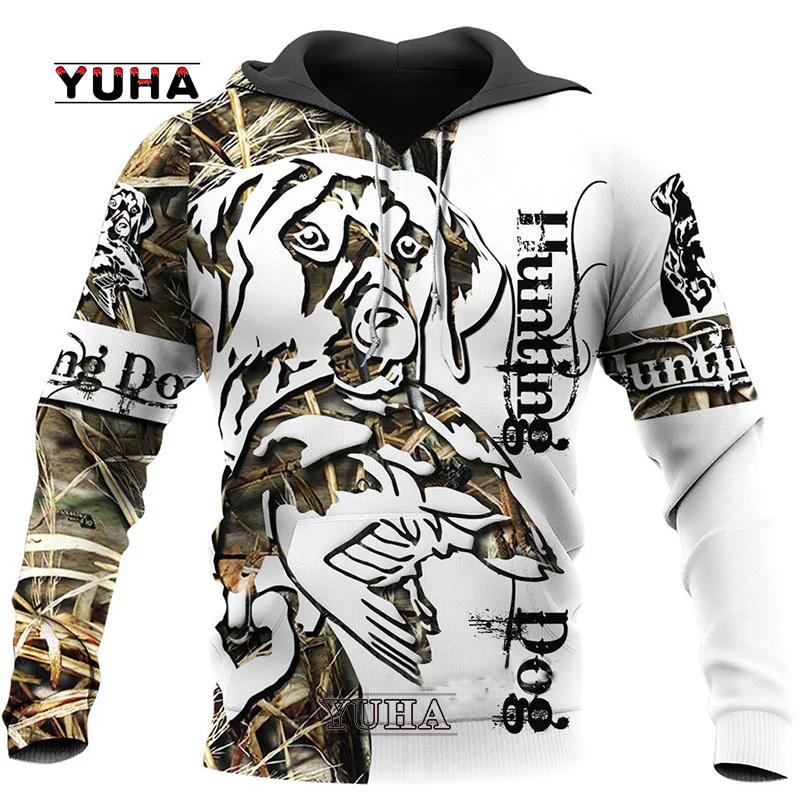 Охотничья мода деревенский мужчина / девушка охотник утка охота животное камуфляж татуировка пуловер спортивный костюм толстовки мужчины / женщины 3Dpri