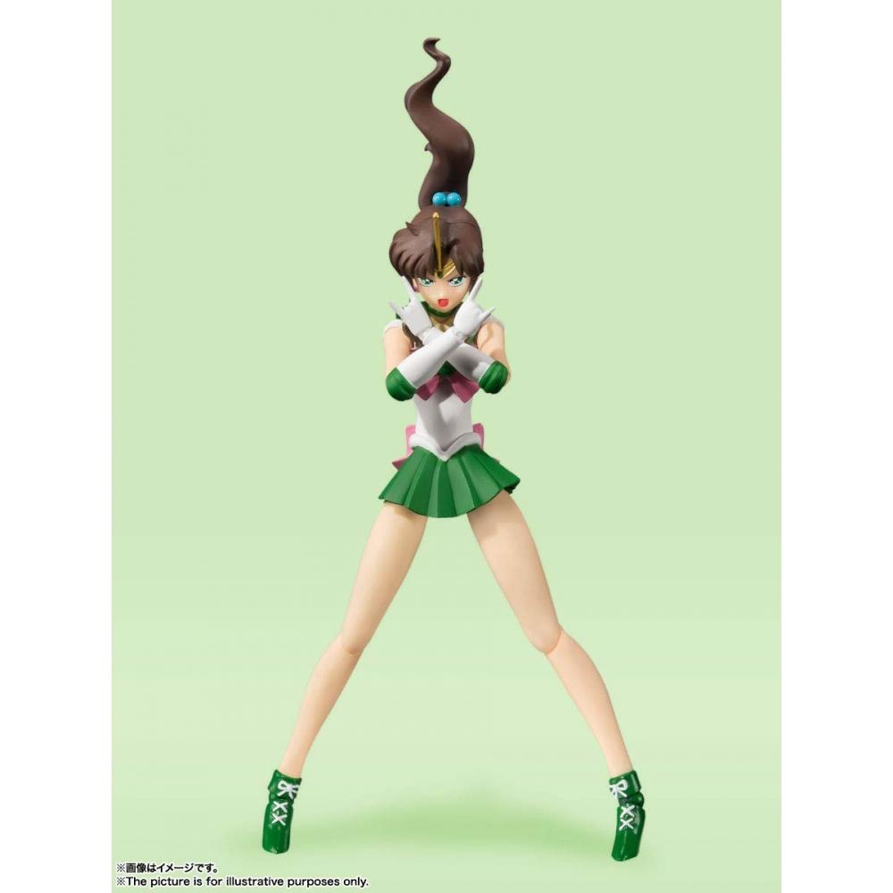 Bandai SPIRITS SHFiguarts Sailor Moon Sailor Jupiter - Анимация Цветное издание- (Версия для перепродажи) приблизительно. Подвижная фигура толщиной 150 мм, окрашенная из ПВХ и АБС-пластика
