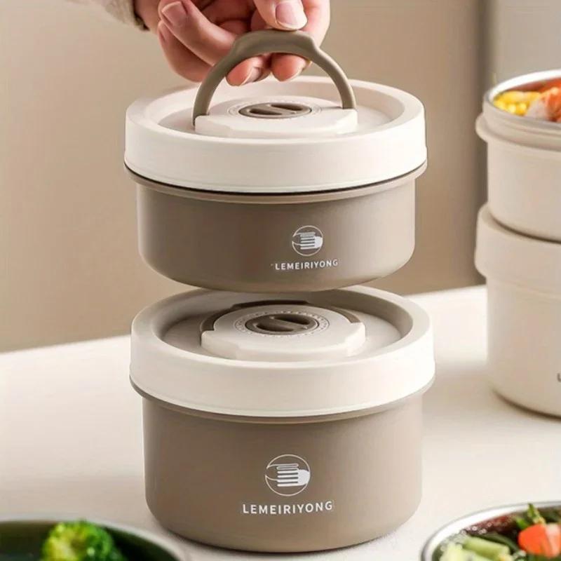 Ланч-бокс из нержавеющей стали 304, ланч-бокс, термоизолированный ланч-бокс, многослойный ланч-бокс можно разогревать в микроволновой печи