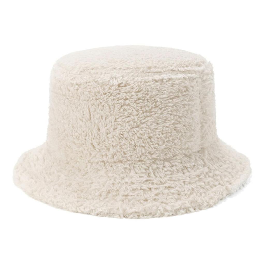 [New Era] Hat Bucket Mink Fleece Boa Light Beige ML BUCKET01 MINK FLEECE SOLID BGE