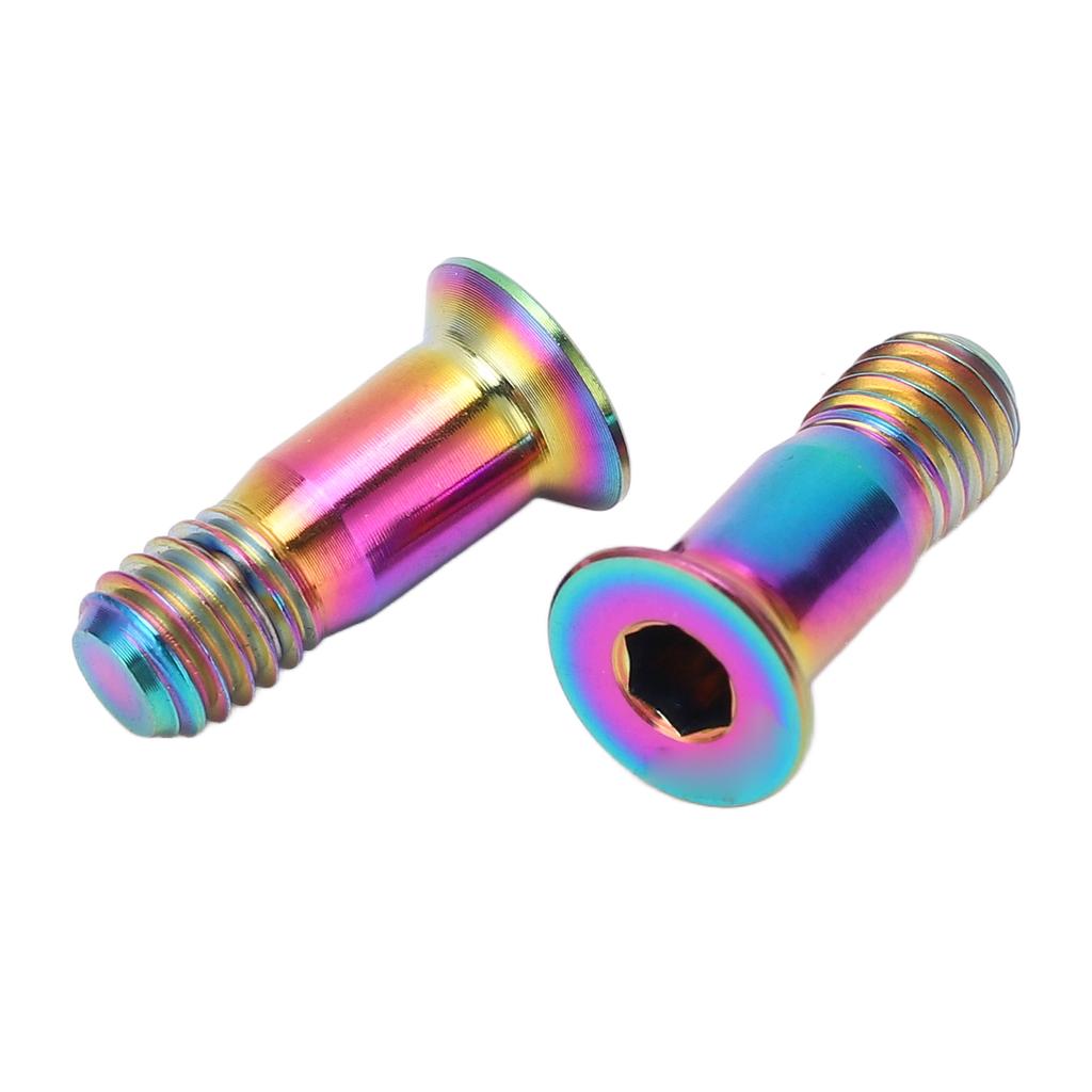 RISK 2Pcs M5x14.2mm Bicycle Rear Derailleur Bolts Bike Shifter Guide Roller Screw Bike Screws for