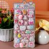 3D Bubble Stickers PP Butt Decorative Stickers Animals Bear Dog Sticker for DIY Scrapbook Phone Case Party Gift Puffy Stickers