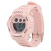 Pink Digital Kids Watch 7 Colors LED 30m Waterproof Sports Outdoor Wristwatch for Girls Boys Ages