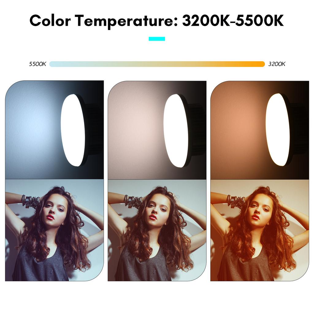 Tabletop Photography LED Lighting Kit with 150W Light Bulb Dimmable 3200K-5500K + E27 Lamp Socket +