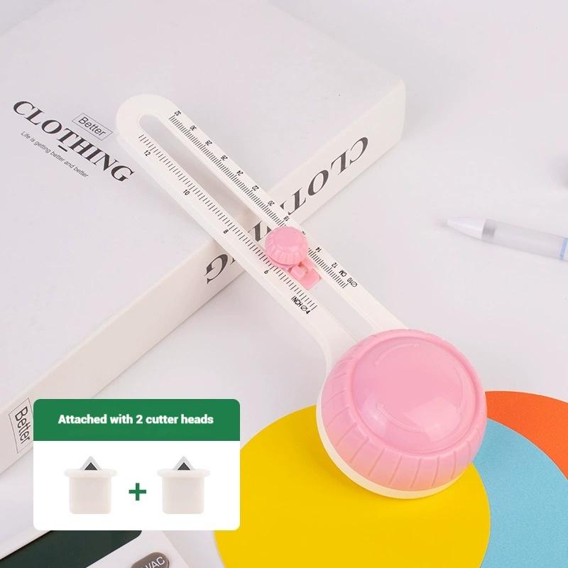 1 шт. Круглый канцелярский нож для скрапбукинга, Круглый канцелярский нож для DIY, Круглый канцелярский нож с вращением на 360 градусов