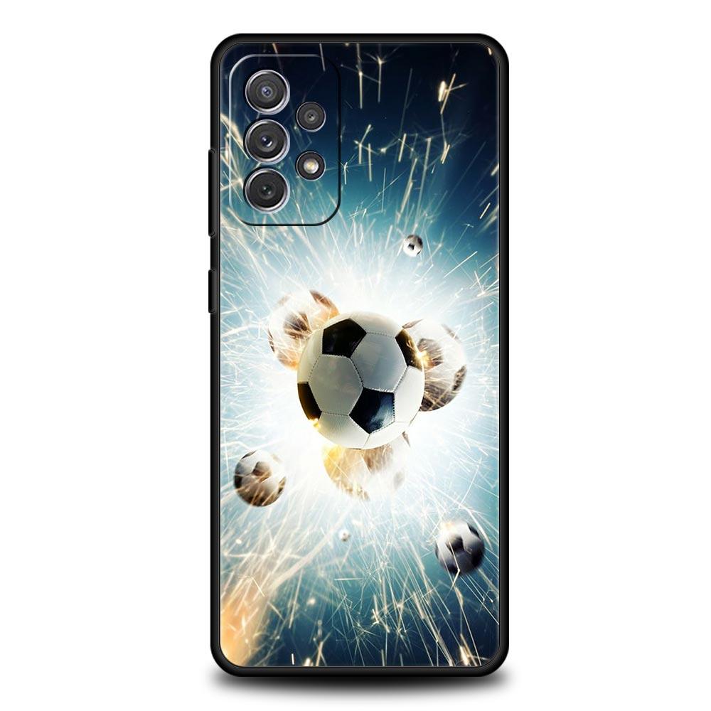 Soccer Ball Football Field Phone Case for Samsung Galaxy A51 A71 A21S A12 A11 A31 A52 A41 A32 A23 A33 A53 A73 A03S A13 5G Cover