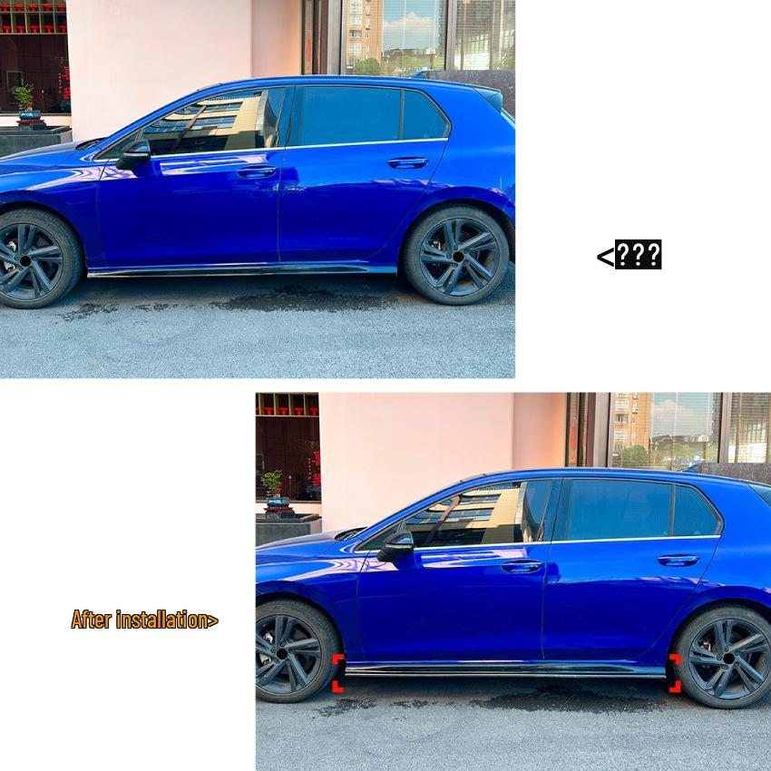 Volkswagen Golf MK8 GTI/R-Line 2020+ Side Skirt Spoiler Kit