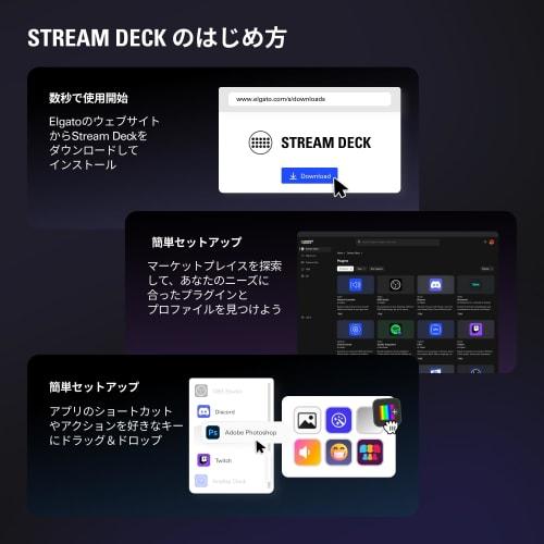 [.co.jp Exclusive] Elgato Stream Deck+, Audio Mixer, Live Production and Studio Controller for Content Creators, Streaming, Broadcasting, and Gaming,