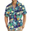 Summer Fashion Hawaiian Style Men's Short-Sleeved Shirt Beach Vacation Beach Party Wear Men's Oversized Tops SIZE S-5XL