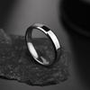 4 мм простые гладкие женские кольца черные мужские кольца из нержавеющей стали на день рождения