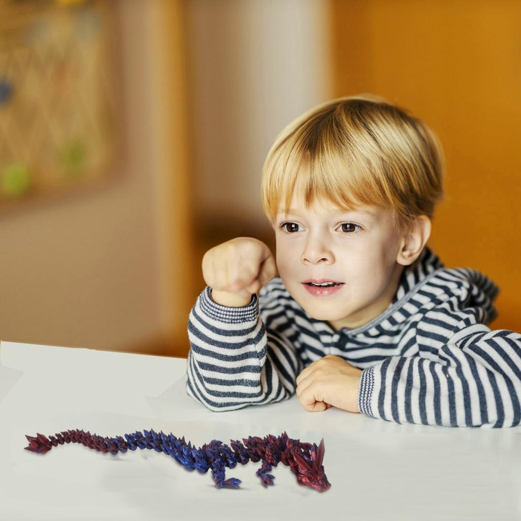 3D-печатный дракон 3D-печатный радужный шарнирный дракон с драконом внутри кристальный дракон игрушка взрослые детские игрушки таинственный дракон