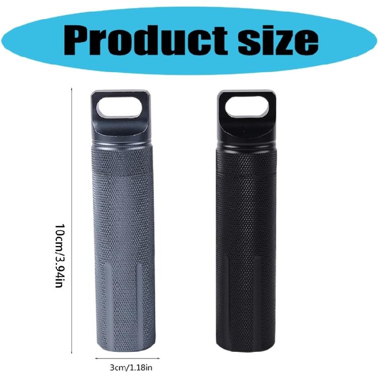 Легкий водонепроницаемый алюминиевый наружный держатель Контейнер для аварийных принадлежностей для кемпинга и походов на открытом воздухе