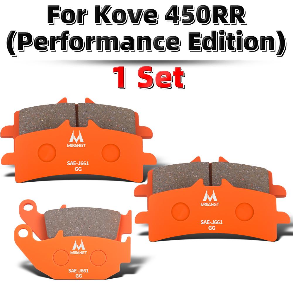 MRRANGT Motorcycle Ceramic Brake Pads fit for Kove 450RR 450R 400X 400F 321RR 321R 321F 250RR High Performance Low Noise