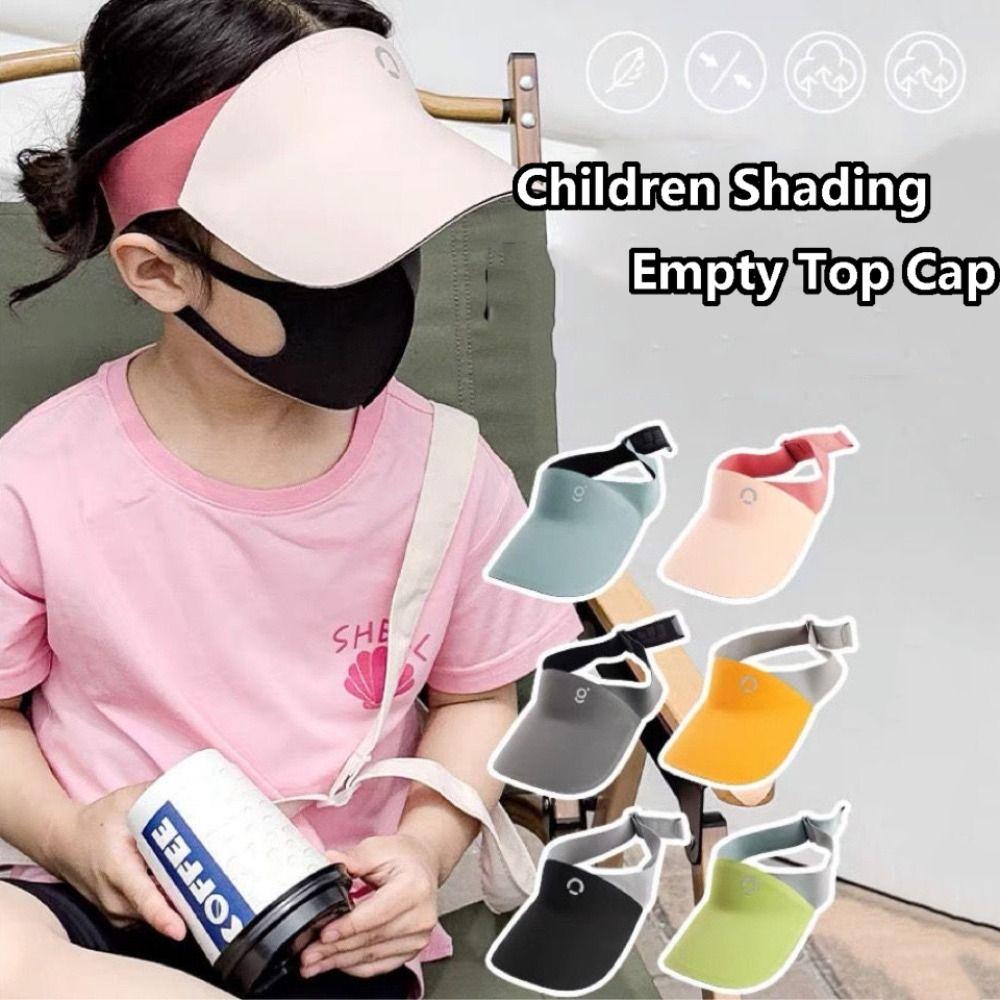 Contrast Color Summer Kid Sunhat Korean Style Children's Empty Top Cap Seamless Sun Hat  Kid