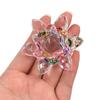 Hue Reflection Crystal Lotus Flower Bicolor 3 Layers Lucky Charm Sun Catcher Ornaments Party Home Decor Figurines