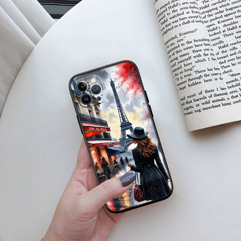 MH128 Чехол для телефона с изображением Эйфелевой башни в Париже для iPhone 7 8 11 12 13 14 15 16 17 16E XS Pro Max XR X SE Air