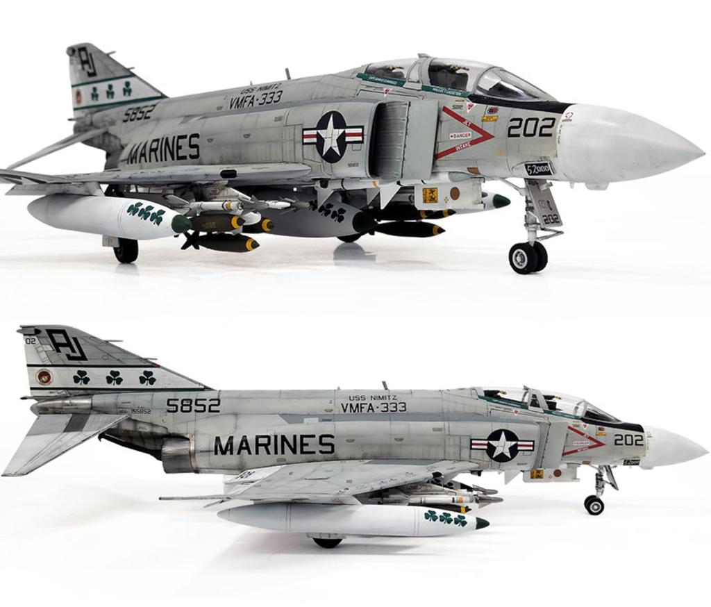 Пластиковая модель самолета Academy American Phantom II Shamrocks 12356 1/48 F-4J VMFA-333 (Самолет)