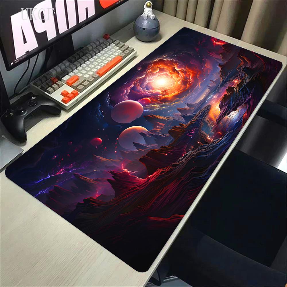 900x400 HD Print Rubber Mouse Pad Landscape Mountain Sunset Cartoon Mouse Pad XXL Extended Mouse Pad Pc Computer Non-slip Carpet