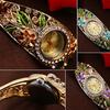Bangle Dress Watch Vintage Faux Crystal Alloy Pretty Floral Pattern Bracelet Watch