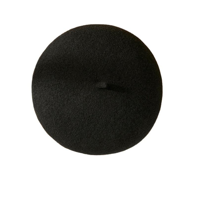 Берет женский осенне-зимний британский ретро шерстяной берет корейский стиль универсальный японский стиль милый художник шляпа тренд