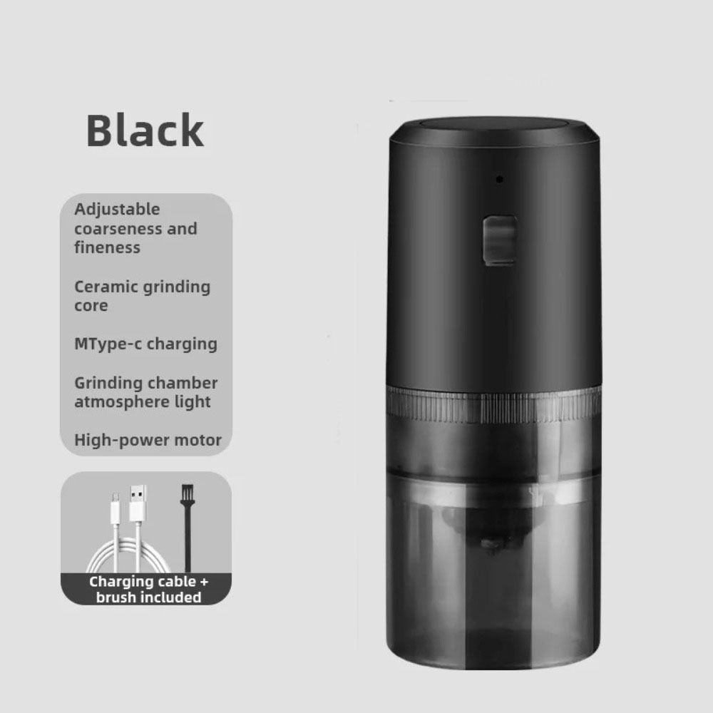 Перезаряжаемая USB кофемолка Полностью автоматическая электрическая кофемолка Дорожная