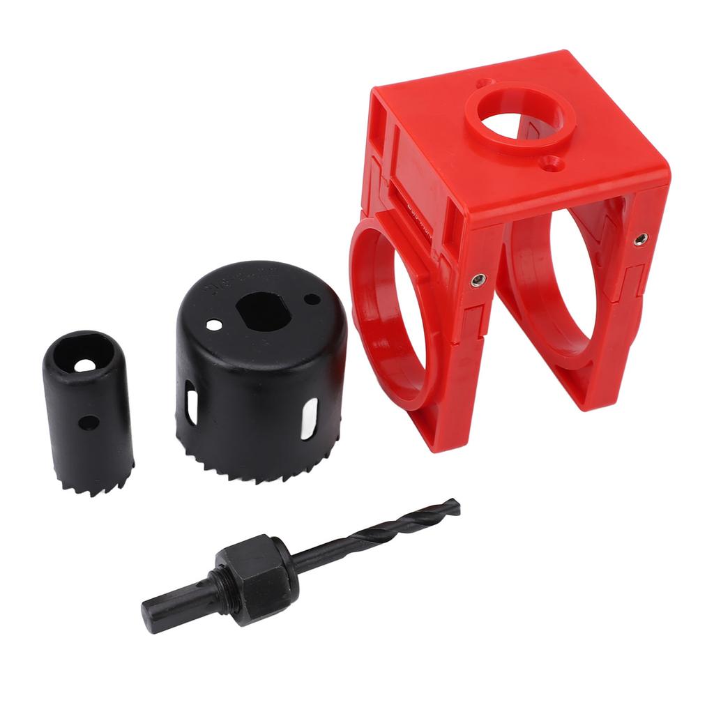 Комплект для установки замка с направляющим шаблоном, набор кольцевых пил для пластиковых дверей из углеродистой стали для деревянных дверей