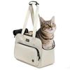 Okiki Pet Cat Carrier Bag with Small Dog Rabbit Carrier Pet Shoulder Going Disaster Prevents Pets from Jumping Out Mat, Bag, Tote, Bag, 3WAY, Fabric,
