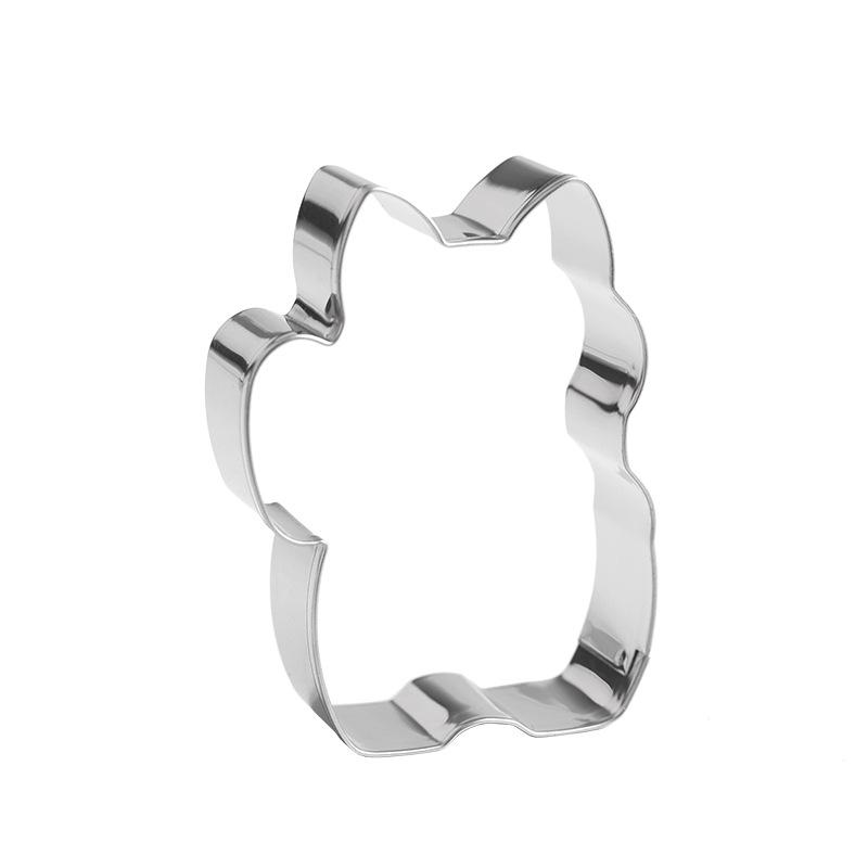 Набор формочек для печенья в виде кошек из нержавеющей стали, 9 штук, сделай сам, тисненые формы для выпечки.