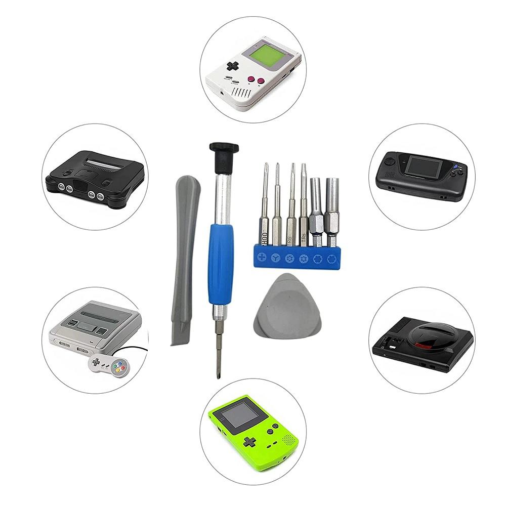 1 комплект отверток для ремонта консолей Nintendo NES SNES N64 Sega Set Game Boy
