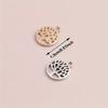 6/24/48pcs Alloy Gold Silver Life Tree DIY Accessories Life Tree Pendant Retro Alloy Necklace Bracelet Pendant
