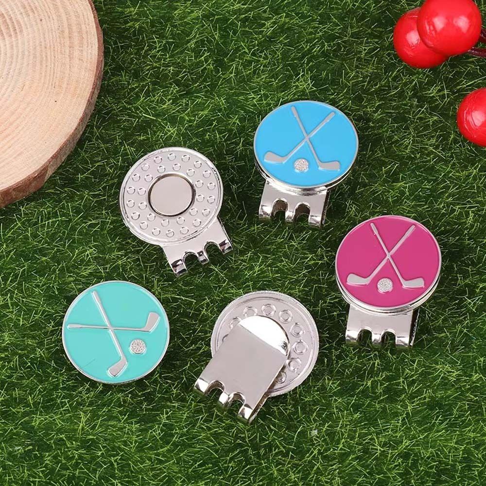 Magnetic Golf Hat Clip Removable Golf Cap Clips Portable Golf Ball Marker Outdoor Sports
