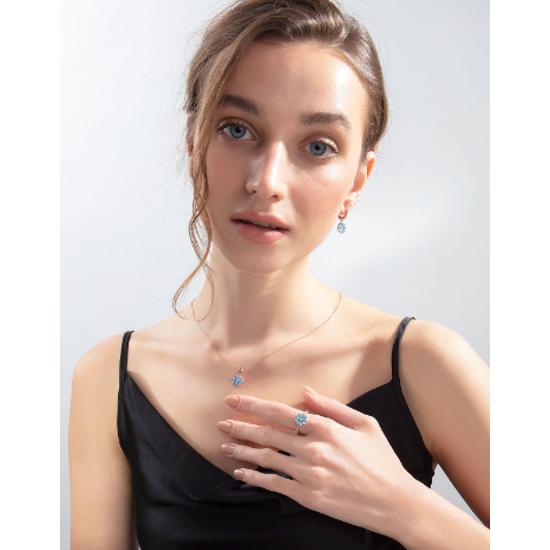 Набор ювелирных украшений из цветка нарцисса из стерлингового серебра 925 пробы