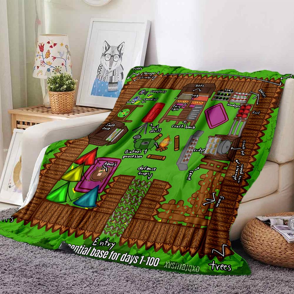 1pc Blanket - game Stardew Valley Print Design,Lightweight Blanket for Sofa,Bed- Soft &Warm,Gift for All Seasons