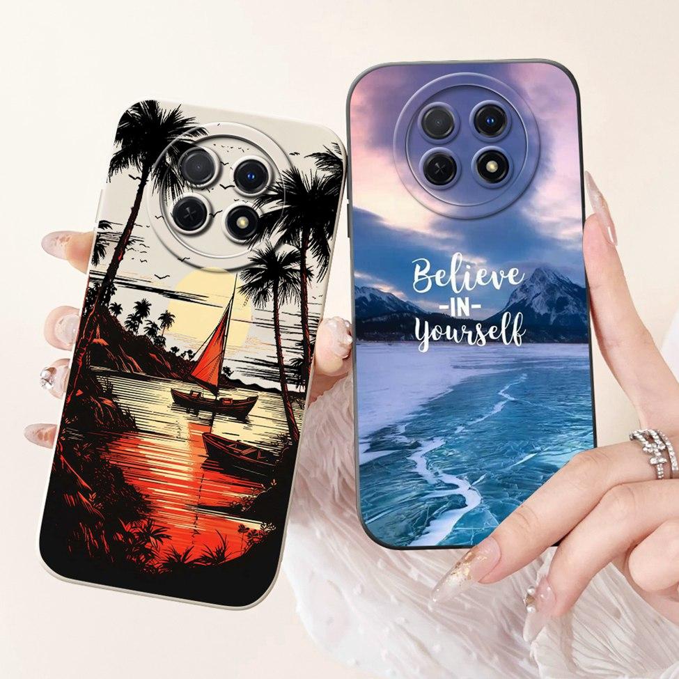 For Realme 12 5G Case For Realme 12X 5G Cover RMX3998 Luxury Fashion Flowers Kawaii Girl Cute Cat Shockproof Phone Case Funda