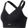 Li Ning Fitness Series Solid Color Breathable High Support Tight Sports Bra Women Underwear Black AUBS026-2
