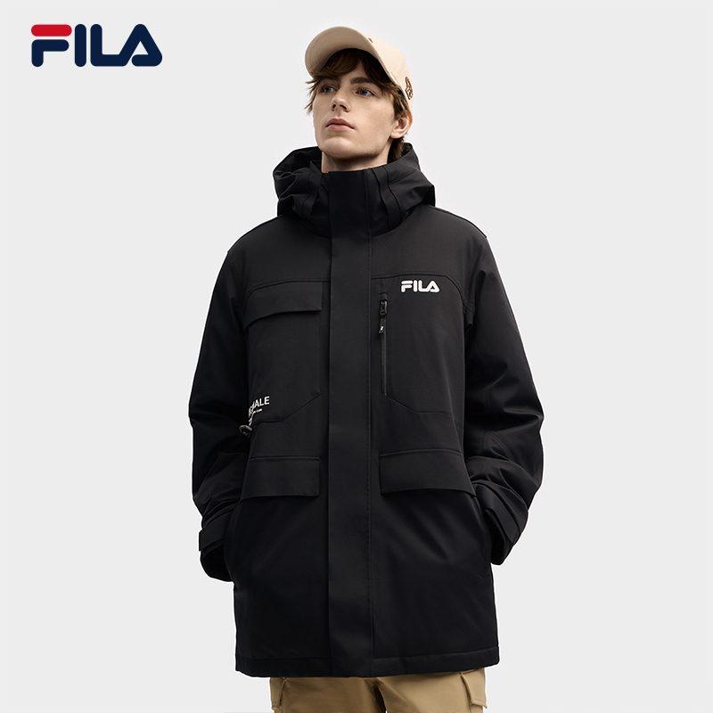 Fila ORIGINALE Пуховик Мужской Иссиня-черный F11M549902FBK