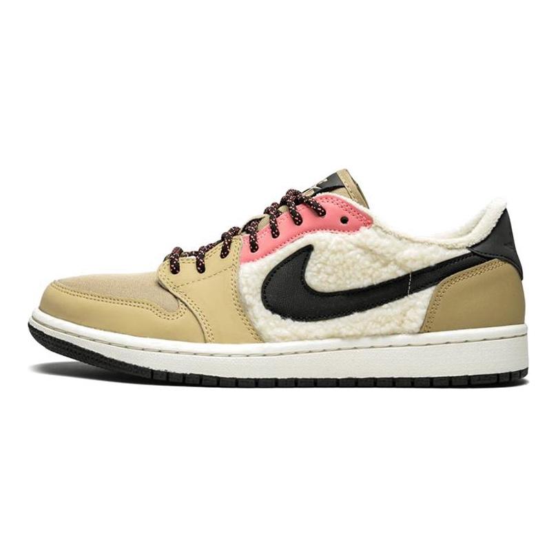 Air Jordan 1 Retro Low Fleece 'Parachute Beige' Женские AQ0828-200