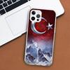 Чехол для телефона с турецким флагом Турции для Apple iPhone 11 12 13 15 14 Pro 7 XR X XS Max 8 Plus + Mini SE, мягкий чехол с индивидуальным принтом