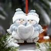 Decorative Christmas Tree Pendant Cartoon DIY Christmas Pendants Snowman Car Pendant  Wedding Party
