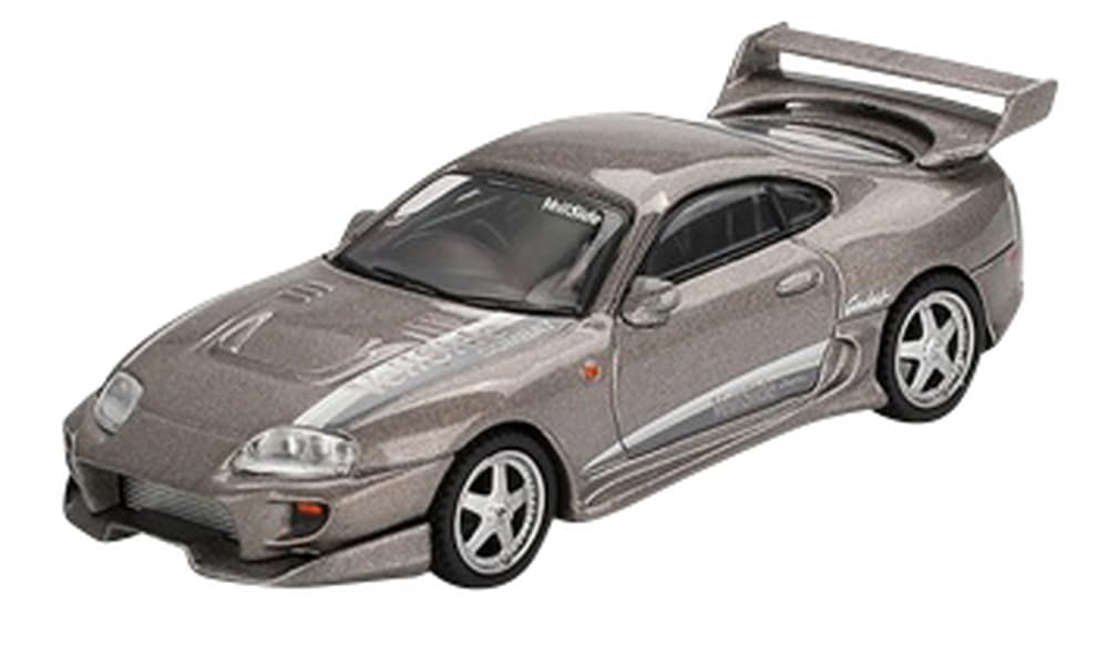 MINI GT Scale Toyota Supra Veilside Combat Combat Gray Finished Model 1/64 V-II (Left-Hand Drive) MGT00978-L