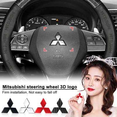 1 шт. ABS Наклейка на центр руля автомобиля Аксессуары Для ASX Lancer Pajero Outlander L200 EVO Lancer EX