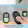 Universal AC Remote Control Mini Portable Glow Buttons LCD Display Suitable for Home Hotel Travel Use