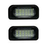 Pair White LED License Plate Light For Benz W203 W203 4D