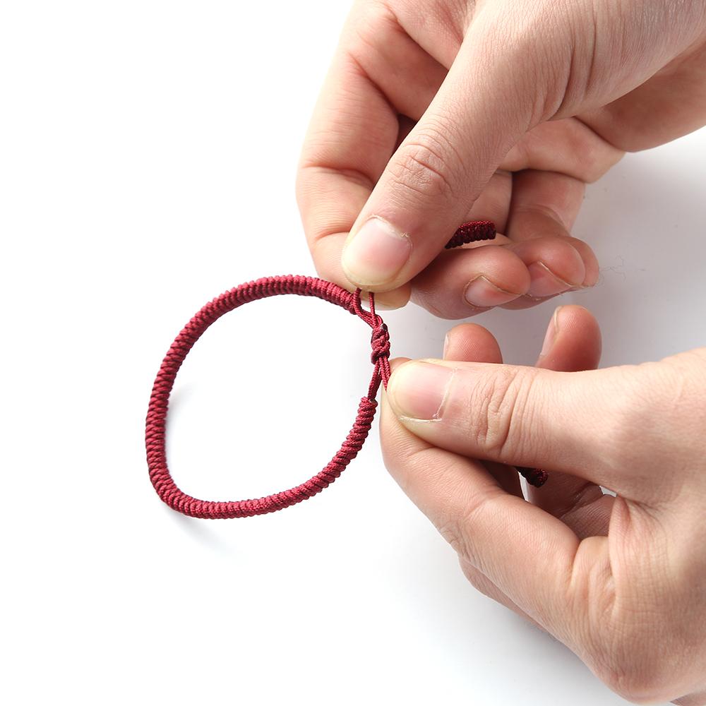1 шт./3 шт. Модный плетеный браслет, красная веревка, тибетские буддийские узлы