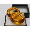 Citrine Yellow & Orange Making Earrings 32-34 Ct Oval Cut Pair Gemstone