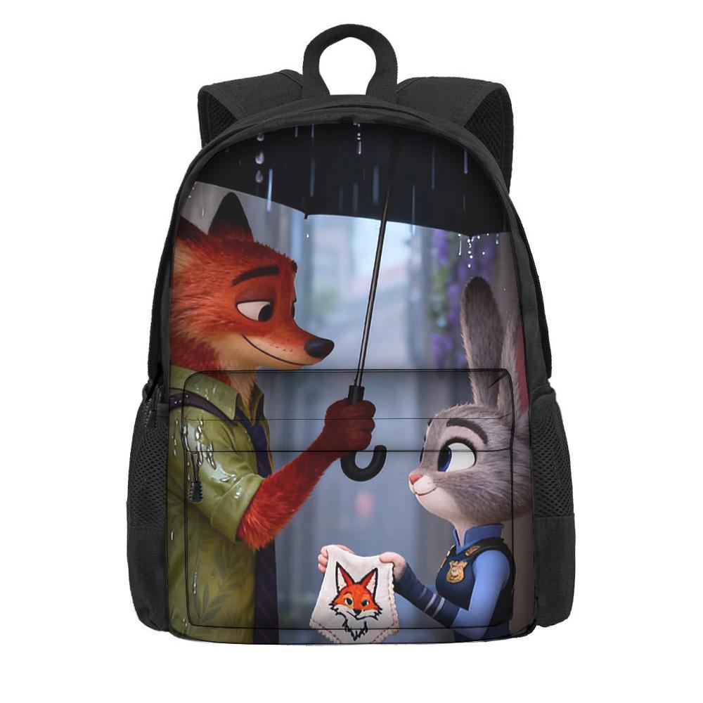Мультяшный рюкзак на тему «Зверополис 2» для учеников начальной школы, большая вместимость, легкий рюкзак на два плеча