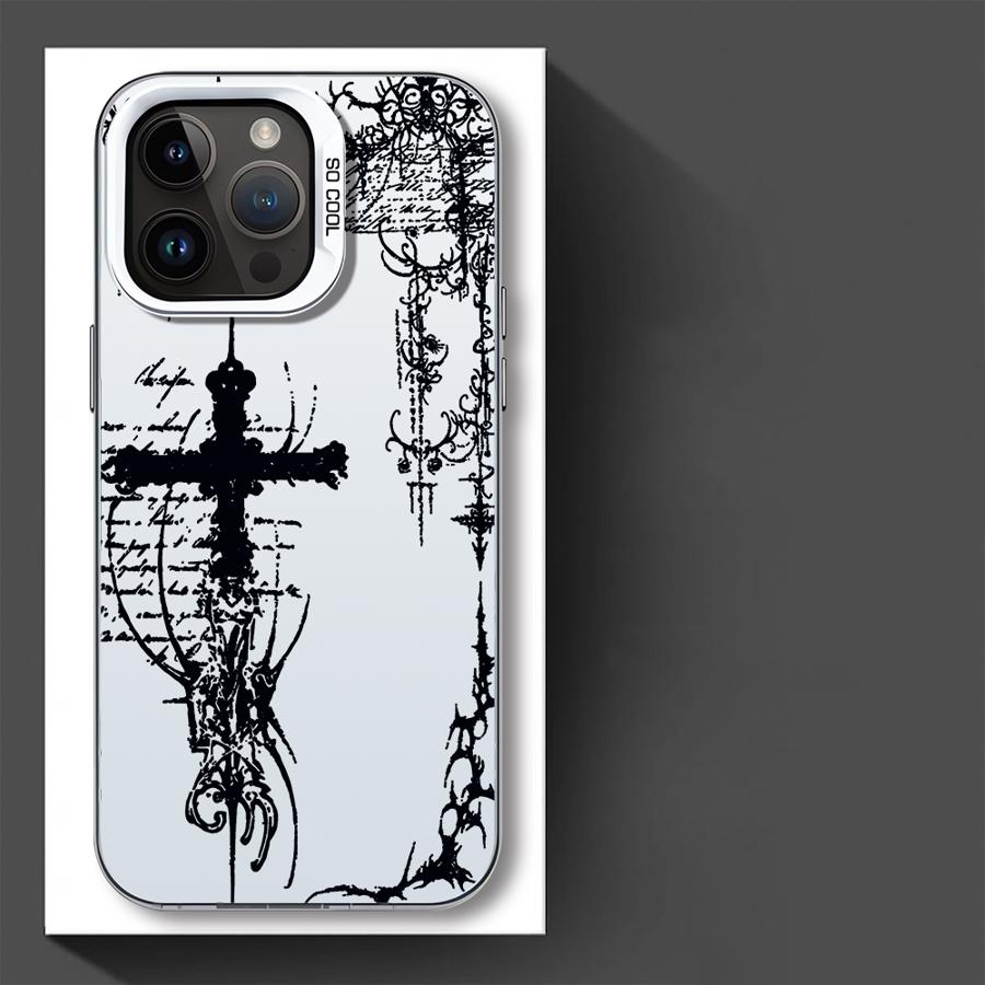 Чехол для iPhone 17 Pro Max 14 Plus 13 15 16 11 Air 12 Pro Чехол для телефона Креативный Крутой Крест